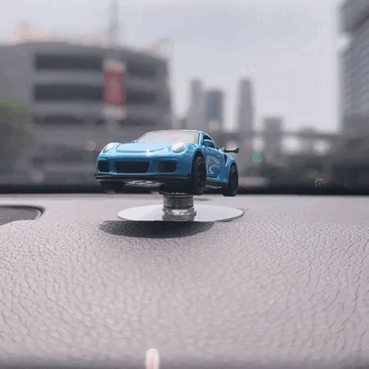 PORSCHE BLUE- Drift Rotating Auto Turning Gyroscope Alloy Car Model