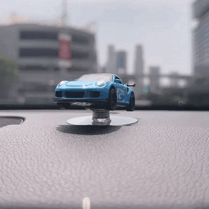 PORSCHE BLUE- Drift Rotating Auto Turning Gyroscope Alloy Car Model