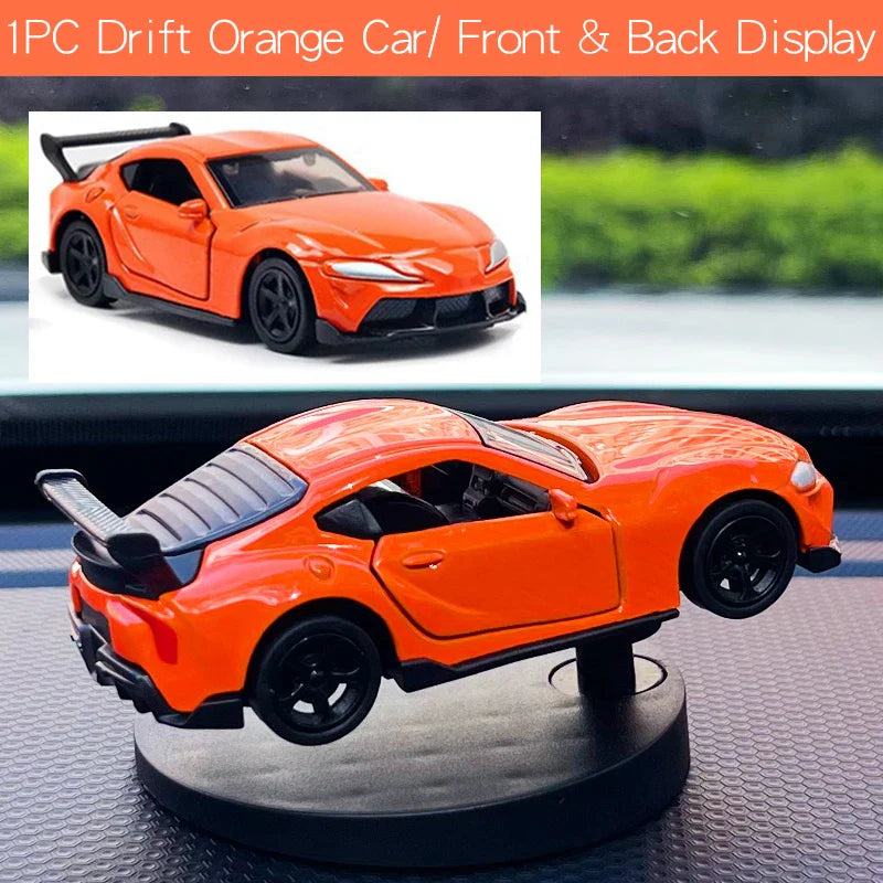 BUGATTI BLACK - Drift Rotating Auto Turning Gyroscope Alloy Car Model