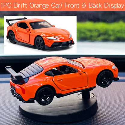 BUGATTI BLACK - Drift Rotating Auto Turning Gyroscope Alloy Car Model