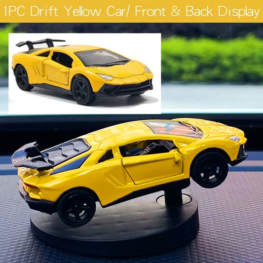 LAMBORGHINI YELLOW - Drift Rotating Auto Turning Gyroscope Alloy Car Model